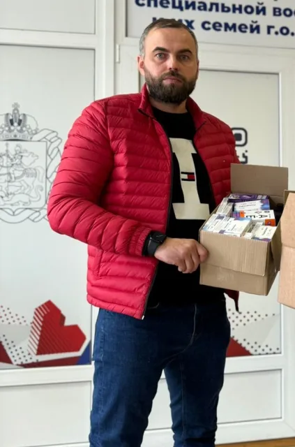 Руководитель футбольный школы «Спартак» в Люберцах передал гуманитарный груз для жителей Курска